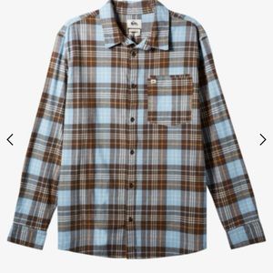 🆕 Men’s Quicksilver Spey Bay Flannel 
Brown - XXL. NWT
